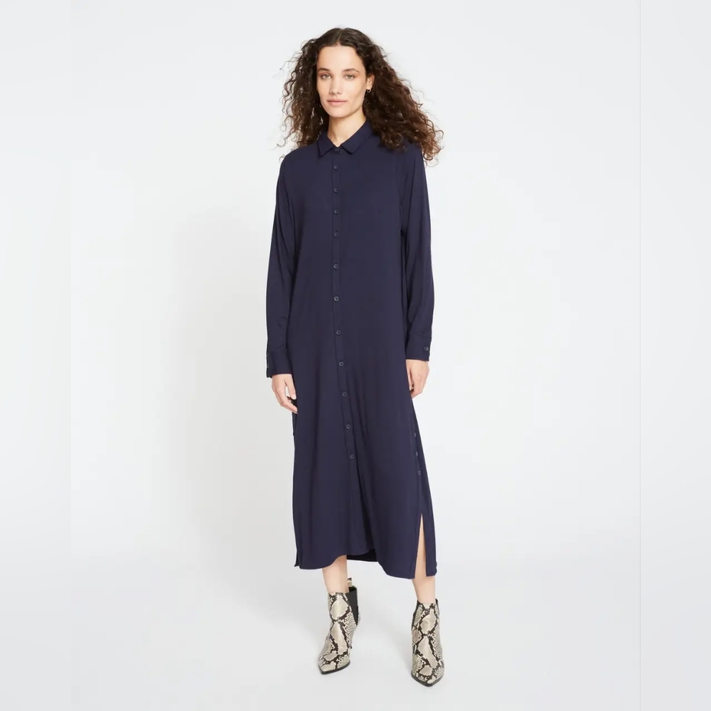 EUC Universal Standard Sally Shirt Dress, Navy, size S (14-16)